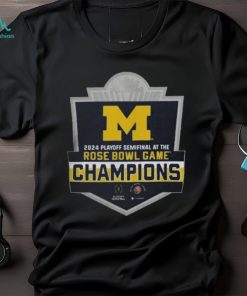 University of Michigan Football College Football Playoff 2024 Rose Bowl Game Champions Tee