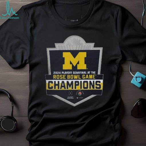 University of Michigan Football College Football Playoff 2024 Rose Bowl Game Champions Tee
