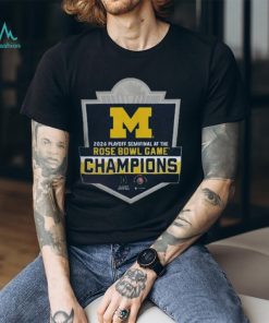 University of Michigan Football College Football Playoff 2024 Rose Bowl Game Champions Tee