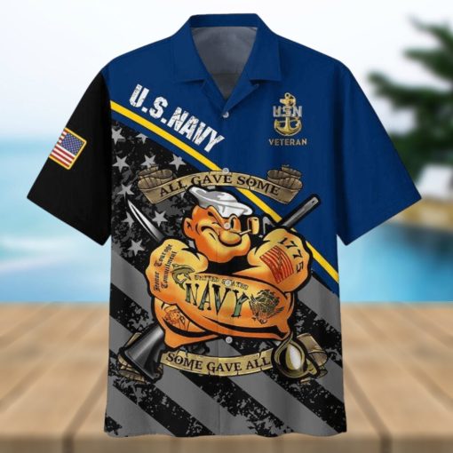 Us Navy Hawaii Shirt Sailor All Gave Some, Some Gave All Aloha Shirt Navy Hawaiian Shirts Military Shirt