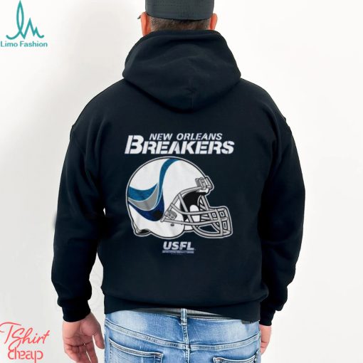Usfl New Orleans Breakers Logo Helmet T Shirt