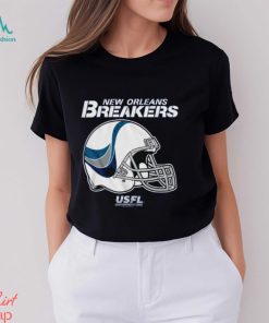 Usfl New Orleans Breakers Logo Helmet T Shirt