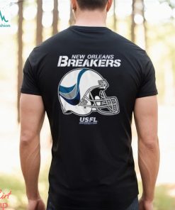 Usfl New Orleans Breakers Logo Helmet T Shirt