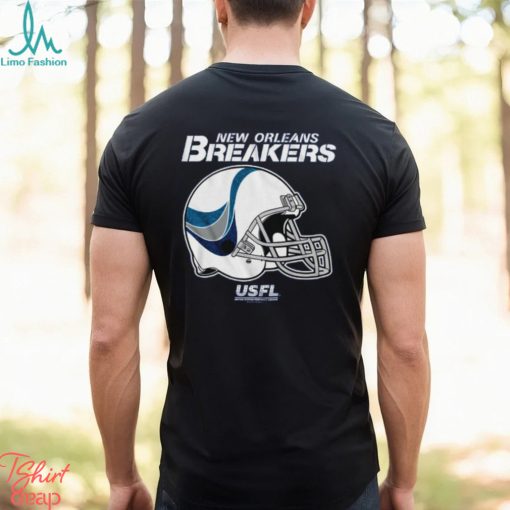 Usfl New Orleans Breakers Logo Helmet T Shirt