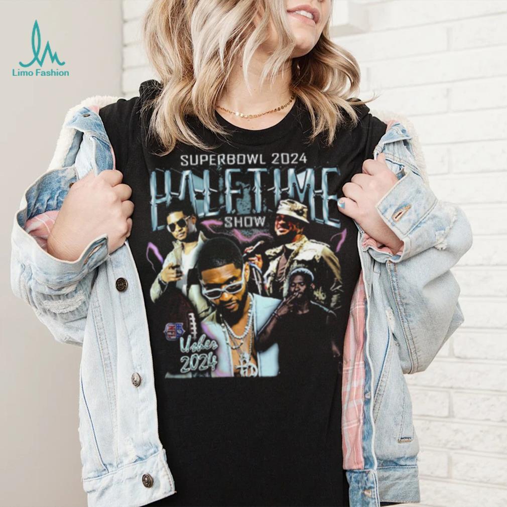 Usher 2000s Artist Super Bowl 2024 Halftime Show Graphic Tee Usher Show Shirt Usher 2000s Artist Super Bowl 2024 Halftime Show Graphic Tee Usher Show Shirt