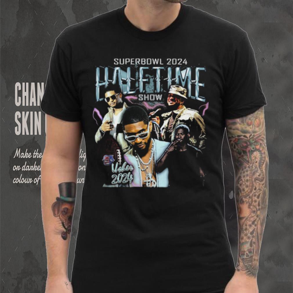 Usher 2000s Artist Super Bowl 2024 Halftime Show Graphic Tee Usher Show Shirt Usher 2000s Artist Super Bowl 2024 Halftime Show Graphic Tee Usher Show Shirt