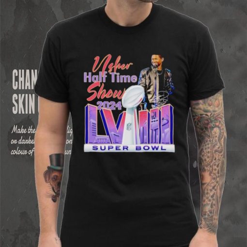 Usher halftime show 2024 LVIII Super Bowl signature shirt