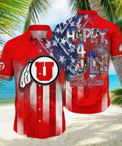 Utah Utes NCAA2 Independence Day Holidays Hawaiian Shirt For Men Women Gift