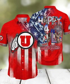 Utah Utes NCAA2 Independence Day Holidays Hawaiian Shirt For Men Women Gift