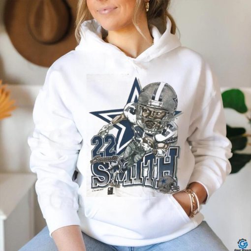 VINTAGE EMMITT SMITH DALLAS COWBOYS CARICATURE 1993 NFL SHIRT