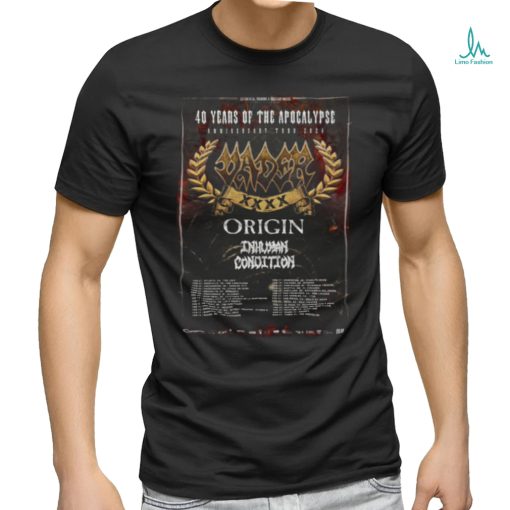 Vader Tour 2024 poster shirt