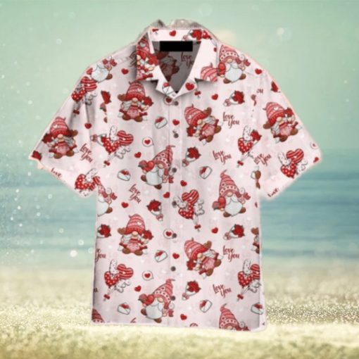 Valentine Day Gnomes Hawaiian Shirt Aloha For Men And Women