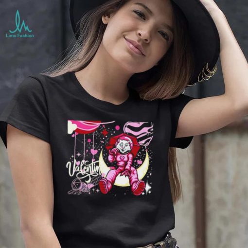 Valentine Space Cat Astronaut Travel shirt