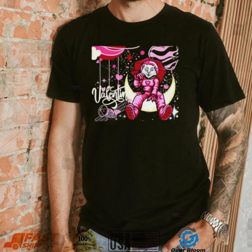 Valentine Space Cat Astronaut Travel shirt