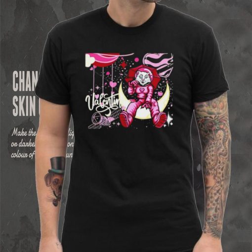 Valentine Space Cat Astronaut Travel shirt