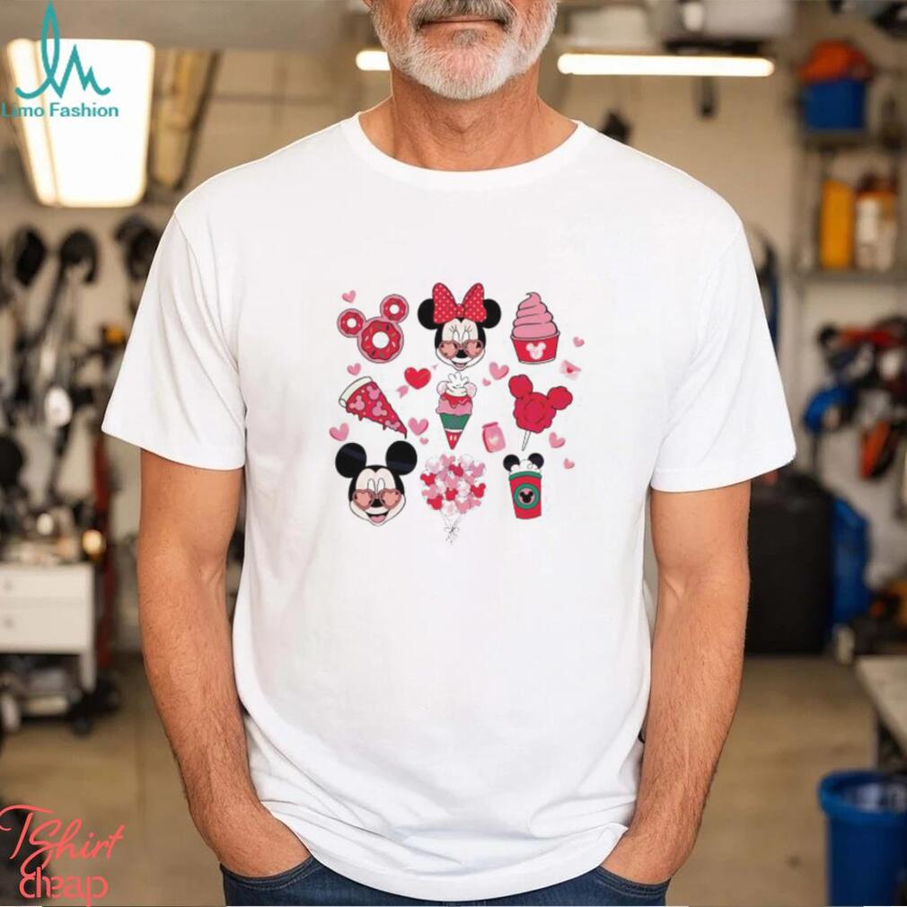 Valentine mickey and friends snacks 2024 shirt Valentine mickey and friends snacks 2024 shirt