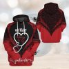 Valentines Day Hoodie, Barbados Queen Valentine Hoodie