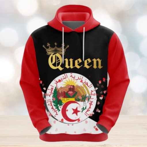 Valentines Day Hoodie, Algeria Queen Valentine Hoodie