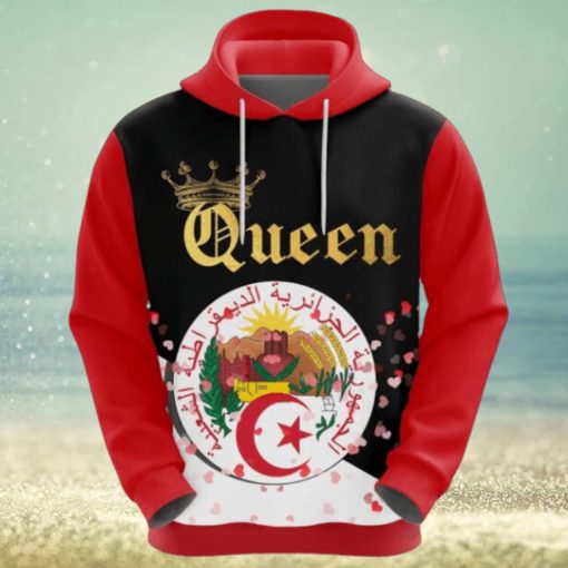 Valentines Day Hoodie, Algeria Queen Valentine Hoodie