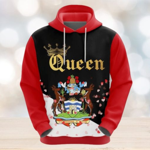 Valentines Day Hoodie, Antigua and Barbuda Queen Valentine Hoodie