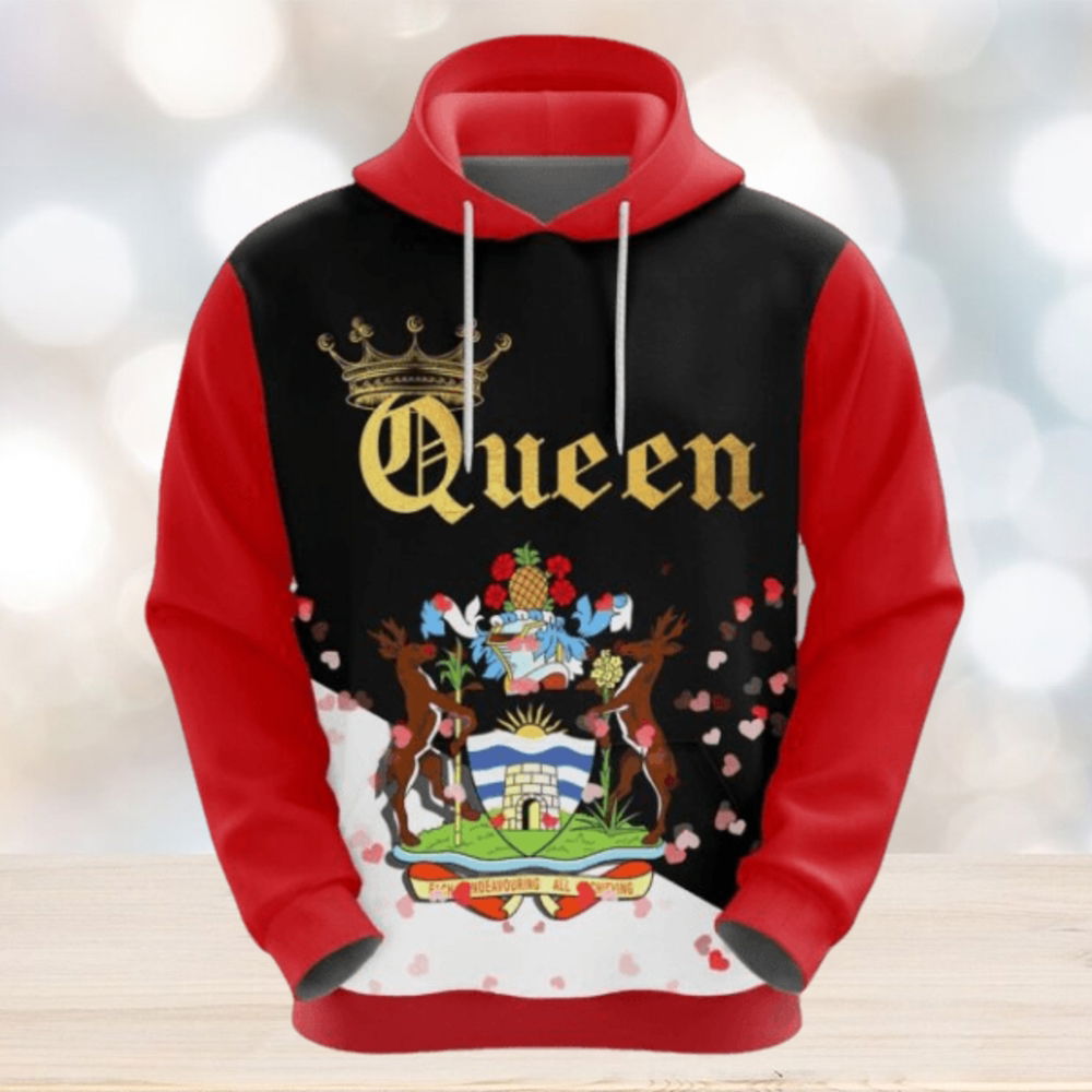 Valentines Day Hoodie, Antigua and Barbuda Queen Valentine Hoodie Valentines Day Hoodie, Antigua and Barbuda Queen Valentine Hoodie