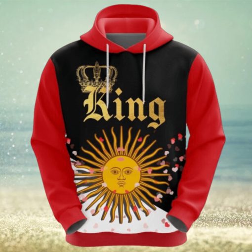 Valentines Day Hoodie, Argentina King Valentine Hoodie 3D All Over Print Gift For Men And Women