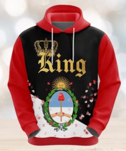 Valentines Day Hoodie, Argentina King Valentine Hoodie All Over Print Gift For Men And Women Version