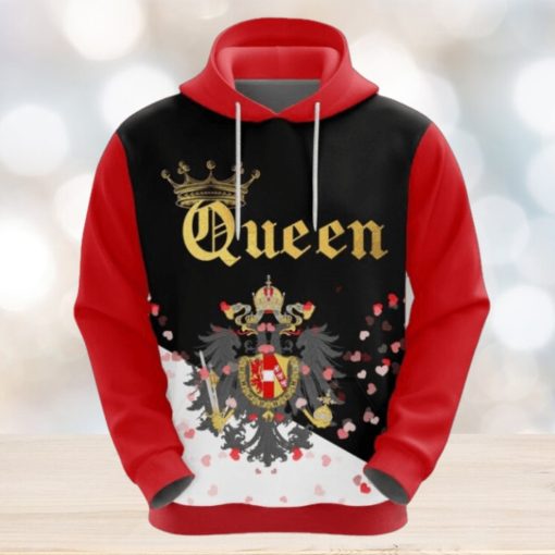 Valentines Day Hoodie, Austrian Empire Queen Valentine Hoodie