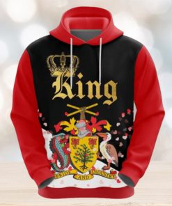 Valentines Day Hoodie, Barbados King Valentine Hoodie