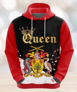Valentines Day Hoodie, Barbados Queen Valentine Hoodie