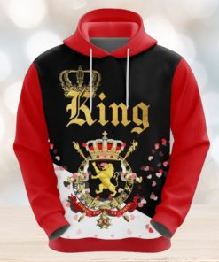 Valentines Day Hoodie, Belgium King Valentine Hoodie 3D All Over Print Gift For Men And Women Version