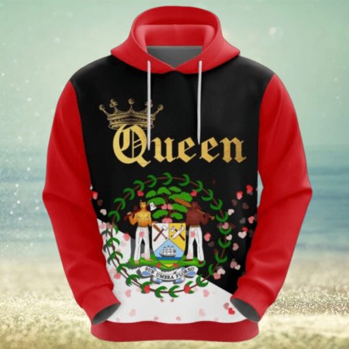 Valentines Day Hoodie, Belize Queen Valentine Hoodie
