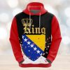 Swiss Ice Hockey Personalized Red Kits Hoodie