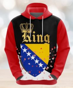 Valentines Day Hoodie, Bosnia and Herzegovina King Valentine Hoodie