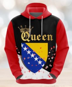 Valentines Day Hoodie, Bosnia and Herzegovina Queen Valentine Hoodie