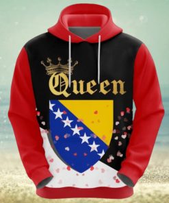 Valentines Day Hoodie, Bosnia and Herzegovina Queen Valentine Hoodie