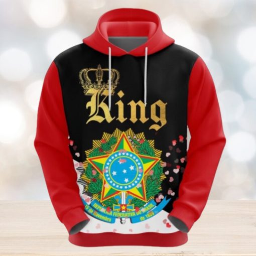 Valentines Day Hoodie, Brazil King Valentine Hoodie