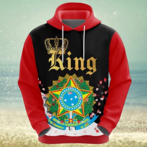 Valentines Day Hoodie, Brazil King Valentine Hoodie