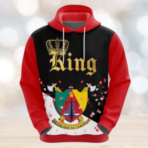 Valentines Day Hoodie, Cameroon King Valentine Hoodie