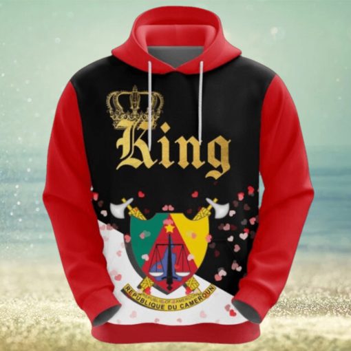 Valentines Day Hoodie, Cameroon King Valentine Hoodie