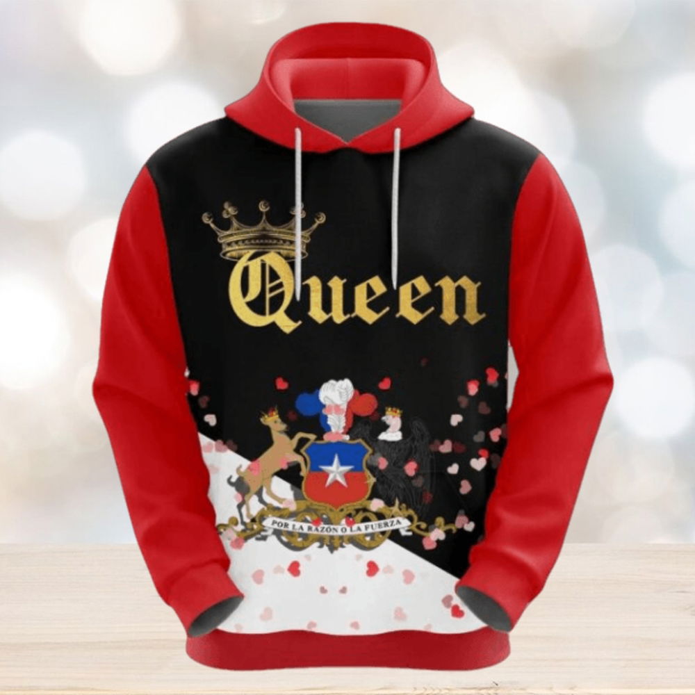 Valentines Day Hoodie, Chile Queen Valentine 3D Hoodie Valentines Day Hoodie, Chile Queen Valentine 3D Hoodie