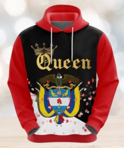Valentines Day Hoodie, Colombia Queen Valentine 3D Hoodie