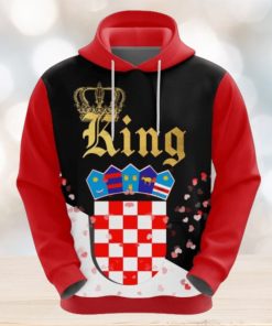 Valentines Day Hoodie Croatia King Valentine Hoodie