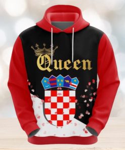 Valentines Day Hoodie Croatia Queen Valentine Hoodie