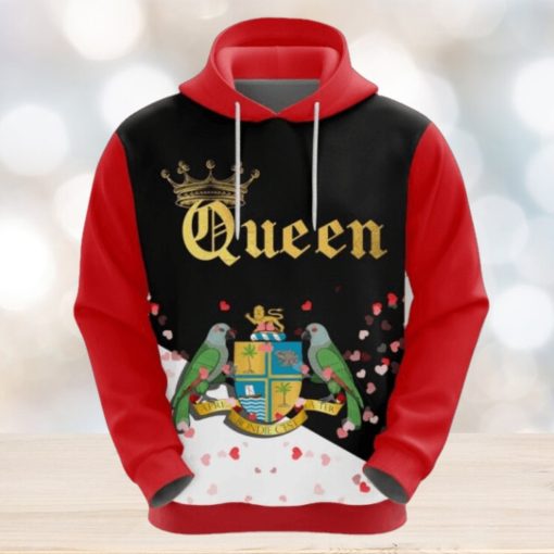Valentines Day Hoodie, Dominica Queen Valentine Hoodie
