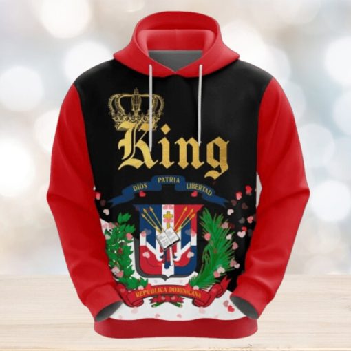 Valentines Day Hoodie, Dominicanepublic King Valentine Hoodie
