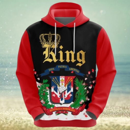 Valentines Day Hoodie, Dominicanepublic King Valentine Hoodie