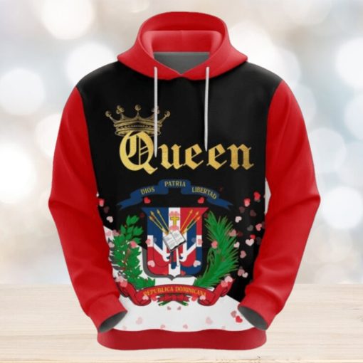 Valentines Day Hoodie Dominicanepublic Queen Valentine Hoodie