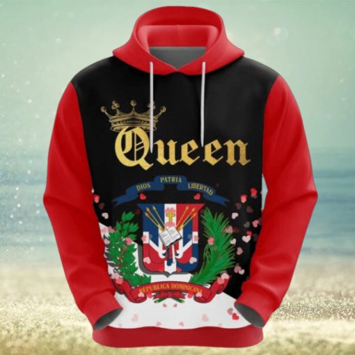 Valentines Day Hoodie Dominicanepublic Queen Valentine Hoodie