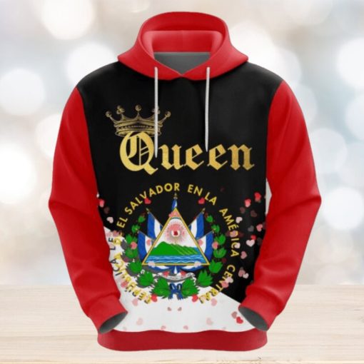Valentines Day Hoodie El Salvador Queen Valentine Hoodie